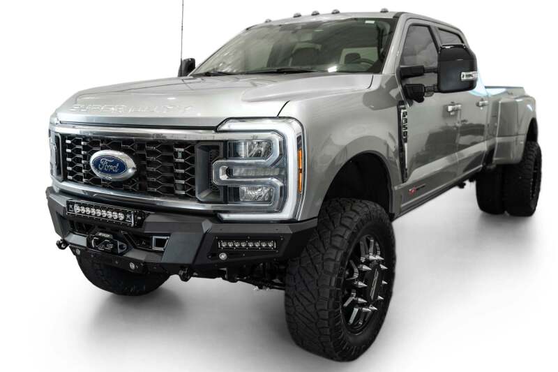 Ford F350 Super Duty Bumper - Front - Addictive Desert Designs - Phantom Winch Front Bumper - Hammer Black - `23-`27